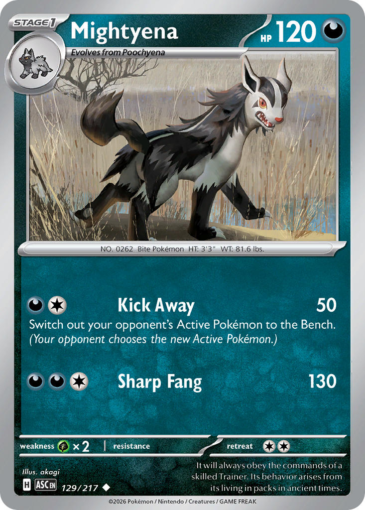 Mightyena - 129-217 - (Energy Symbol)