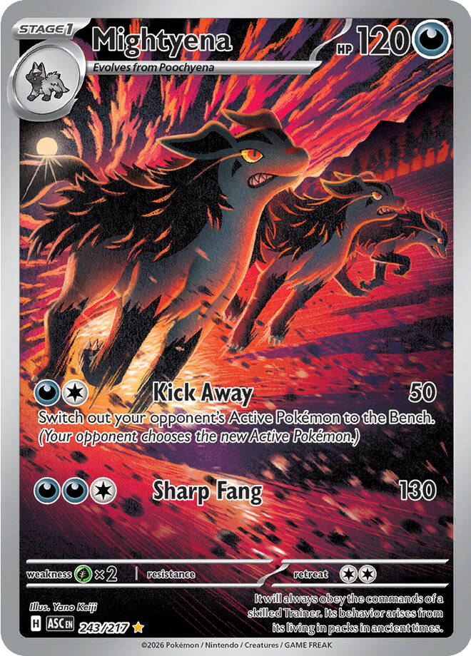 Mightyena - 243-217 - Illustrator Rare