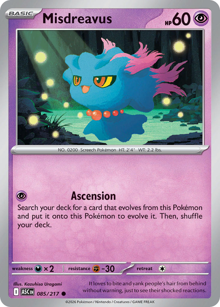 Misdreavus - 085-217 - (Energy Symbol)