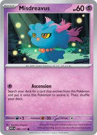 pokemon me ascended heroes misdreavus 085 217