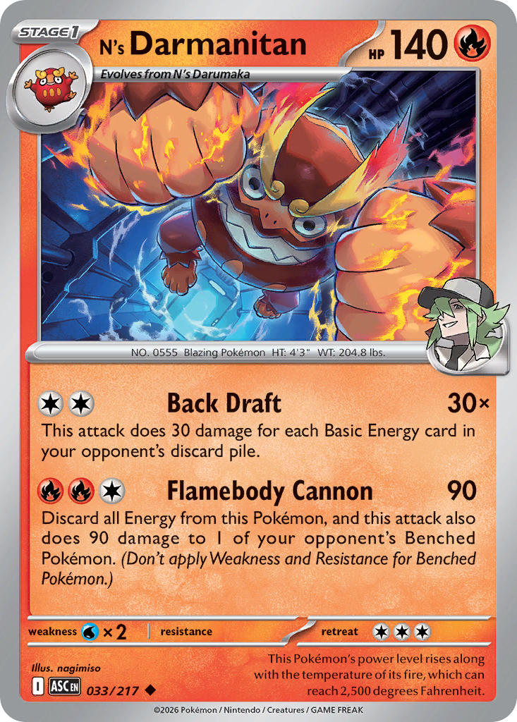 N's Darmanitan - 033-217 - (Poke Ball)