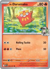 pokemon me ascended heroes n s darumaka 032 217 poke ball