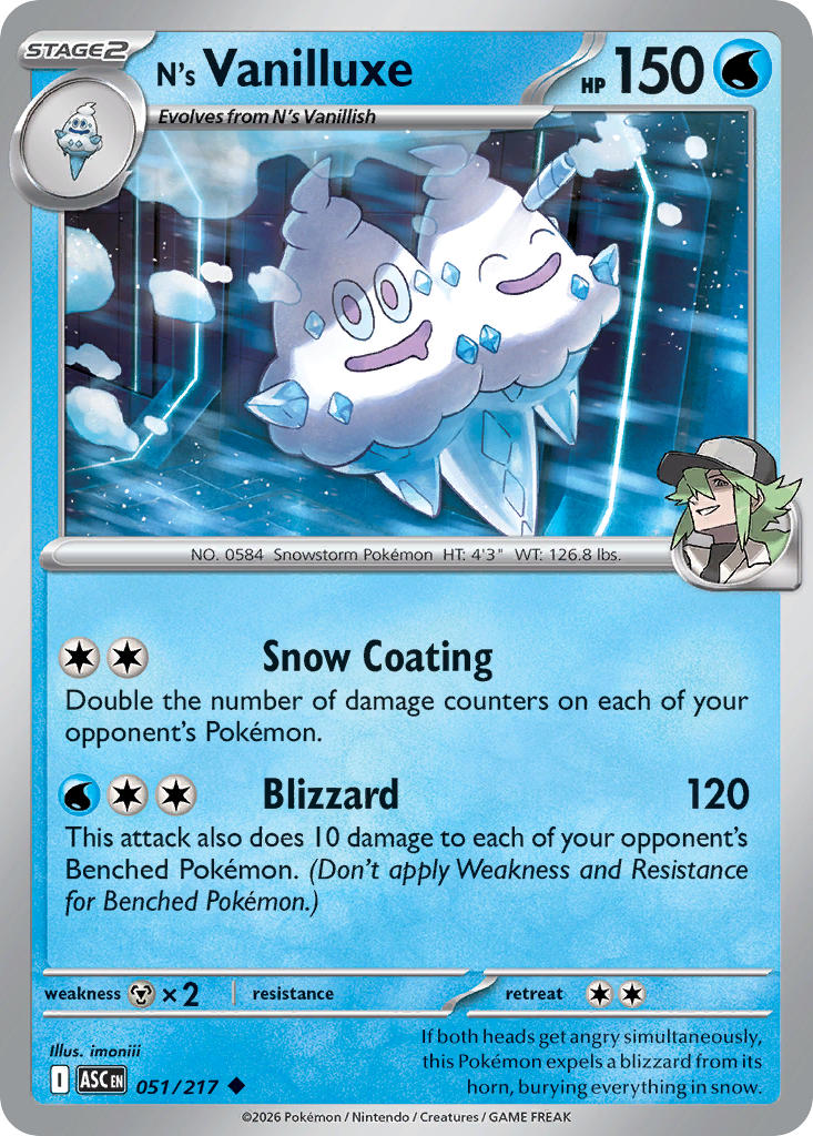 N's Vanilluxe - 051-217 - (Poke Ball)