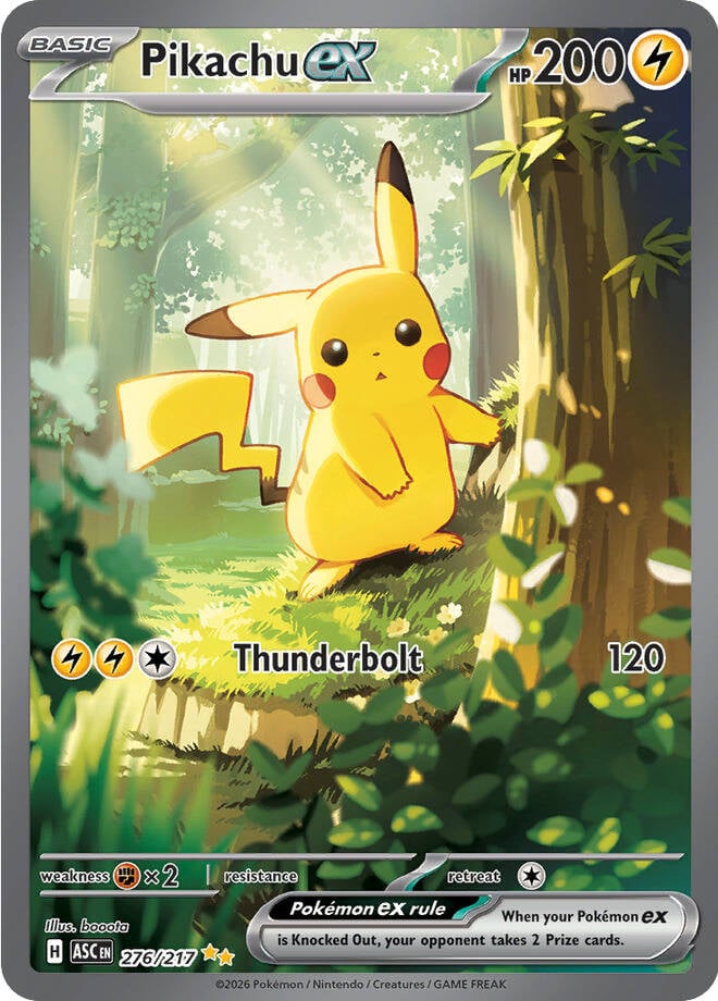 Pikachu EX - 276-217 - Special Illustrator Rare