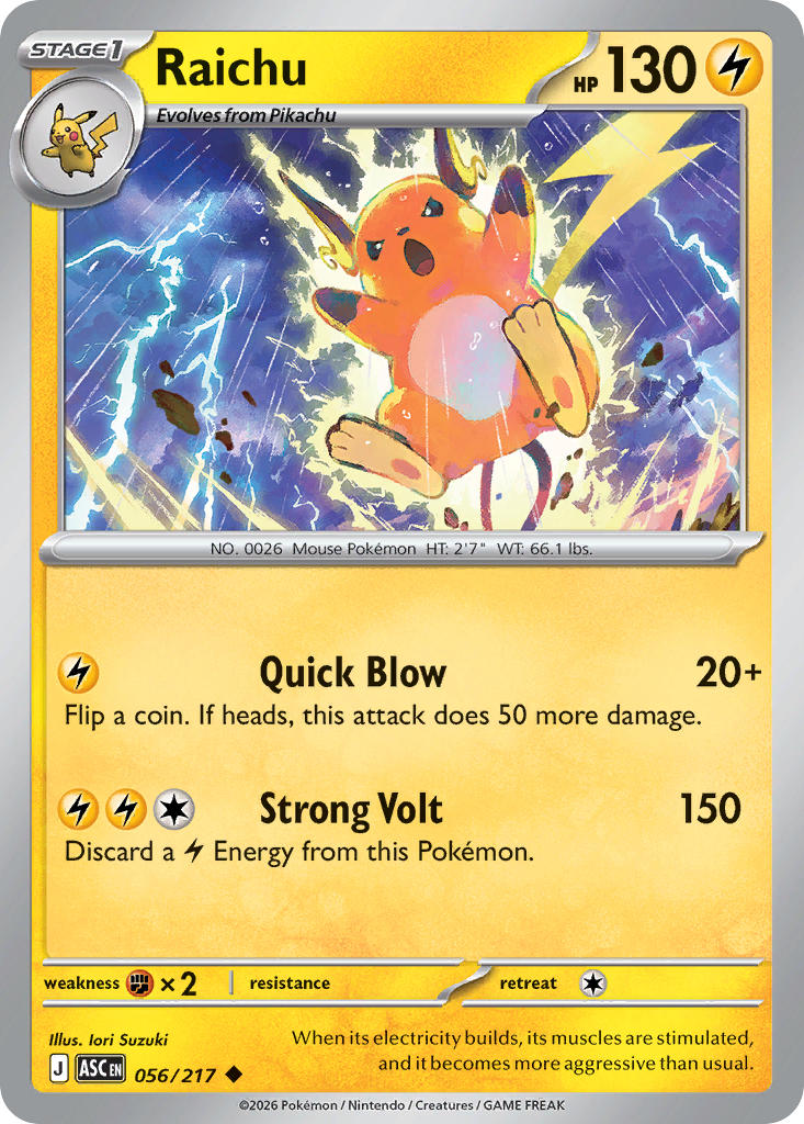 Raichu - 056-217 - (Friend Ball)
