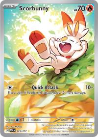 pokemon me ascended heroes scorbunny 225 217 illustrator rare