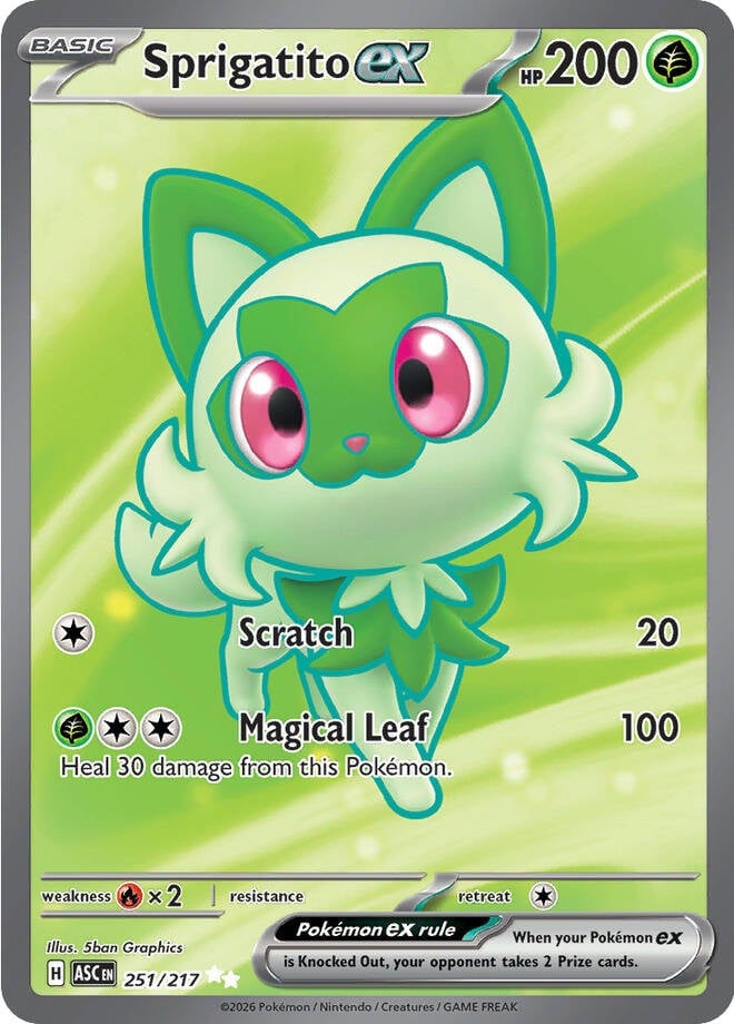 Sprigatito EX - 251-217 - FULL ART