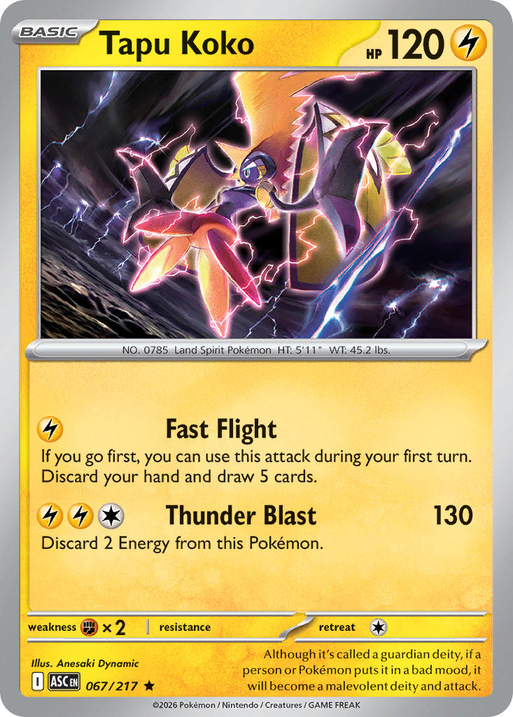 Tapu Koko - 067-217 - (Quick Ball)