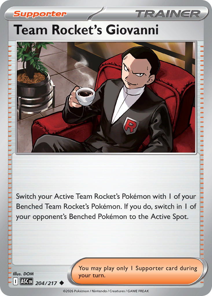 Team Rocket's Giovanni - 204-217 (RH)