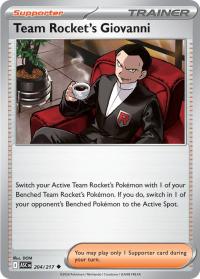 pokemon me ascended heroes team rocket s giovanni 204 217