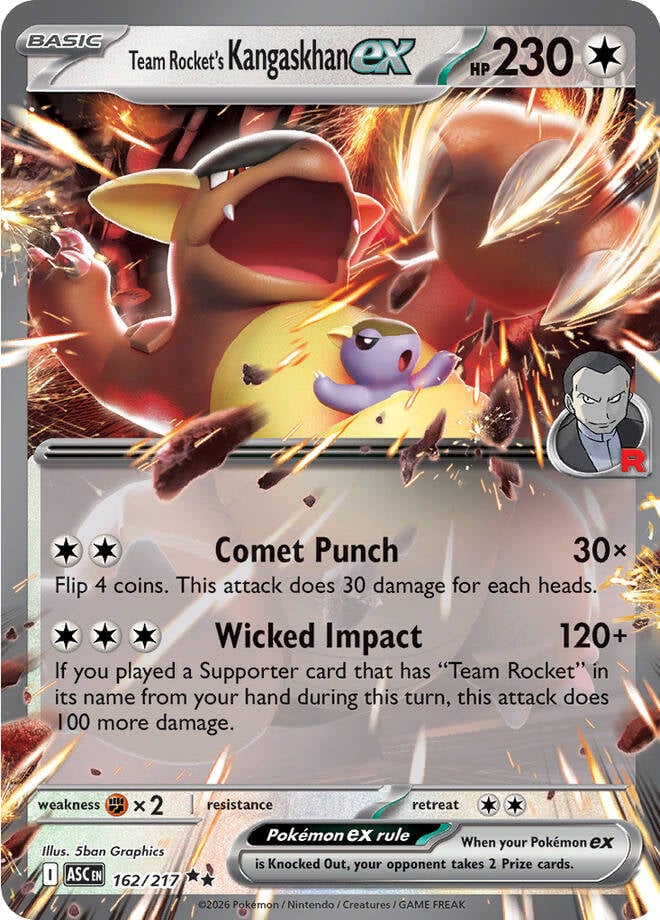 Team Rocket's Kangaskhan EX - 162-217