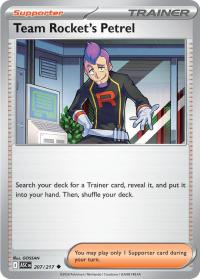 pokemon me ascended heroes team rocket s petrel 207 217