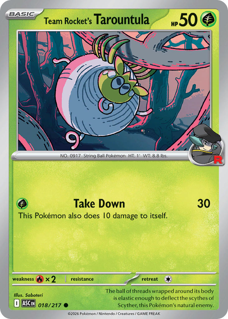 Team Rocket's Tarountula - 018-217 - (Team Rocket)