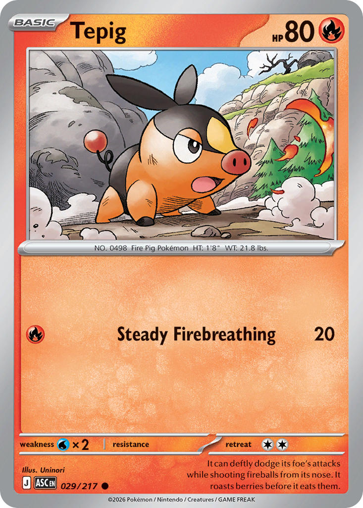 Tepig - 029-217 - (Energy Symbol)