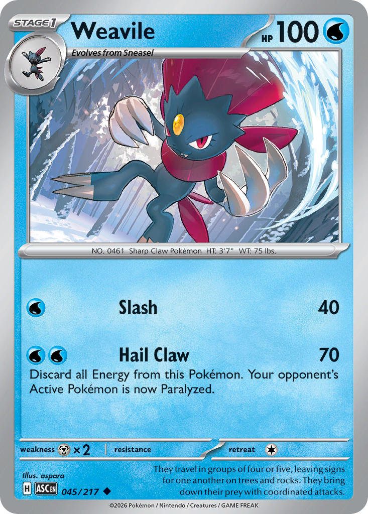 Weavile - 045-217 - (Dusk Ball)