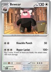 pokemon me01 mega evolution bewear 112 132 rh