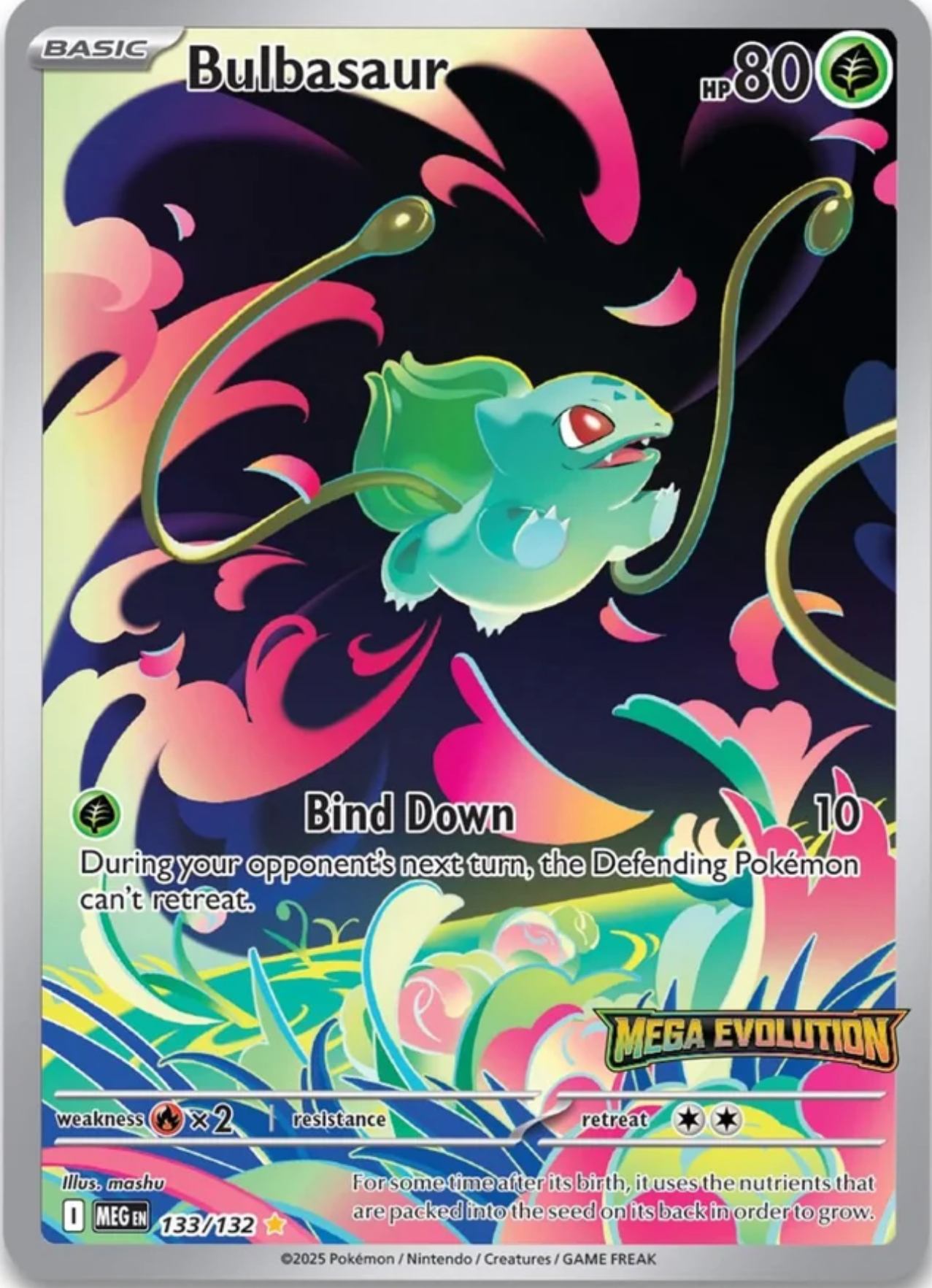 Bulbasaur - 133-132 - Mega Evolutions (Box Topper)