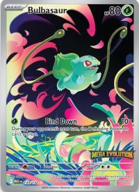 pokemon me01 mega evolution bulbasaur 133 132 mega evolutions box topper
