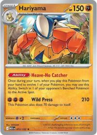 pokemon me01 mega evolution hariyama 073 132