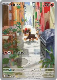 pokemon me01 mega evolution litleo 139 132 illustrator rare