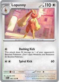 pokemon me01 mega evolution lopunny 108 132
