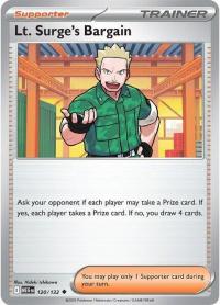pokemon me01 mega evolution lt surge s bargain 120 132