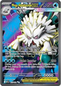 pokemon me01 mega evolution mega abomasnow ex 157 132 full art