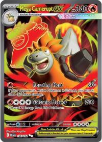 pokemon me01 mega evolution mega camerupt ex 156 132 full art