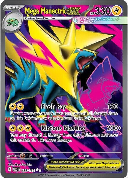 Mega Manectric EX - 158-132 - FULL ART