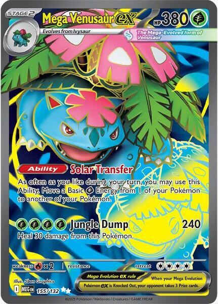Mega Venusaur EX - 155-132 - FULL ART