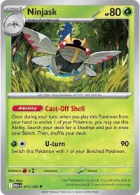 pokemon me01 mega evolution ninjask 017 132