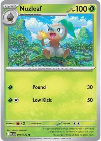 pokemon me01 mega evolution nuzleaf 014 132
