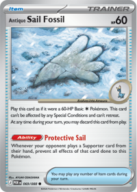pokemon me03 perfect order antique sail fossil 069 088