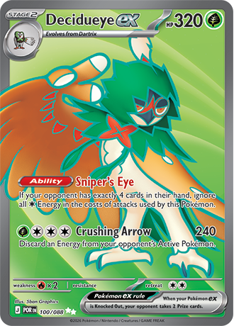 Decidueye EX - 100-088 - FULL ART