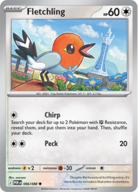 pokemon me03 perfect order fletchling 066 088