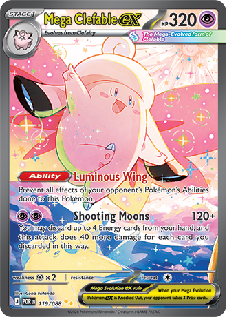 Mega Clefable EX - 119-088 - Special Illustrator Rare