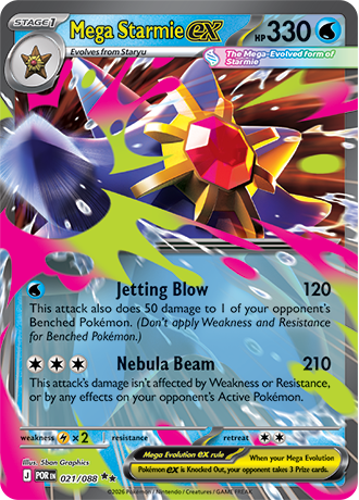 Mega Starmie EX - 021-088