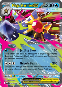 pokemon me03 perfect order mega starmie ex 021 088