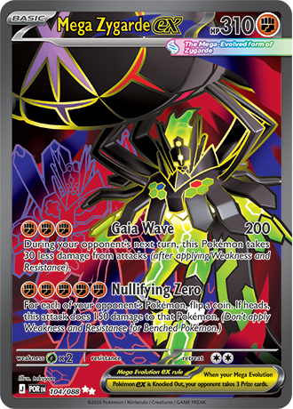 Mega Zygarde EX - 104-088 - FULL ART