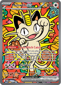 pokemon me03 perfect order meowth ex 121 088 special illustrator rare
