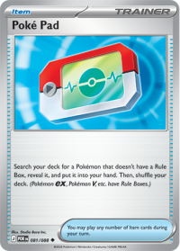 pokemon me03 perfect order poke pad 081 088