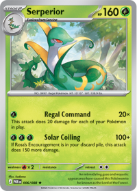 pokemon me03 perfect order serperior 006 088
