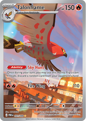 Talonflame - 091-088 - Illustrator Rare