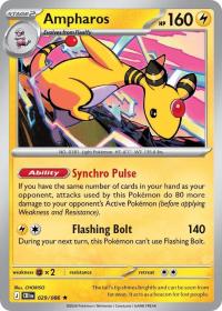 pokemon me04 chaos rising ampharos 029 086