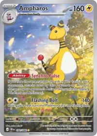 pokemon me04 chaos rising ampharos 090 086 illustration rare