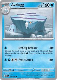 pokemon me04 chaos rising avalugg 024 086