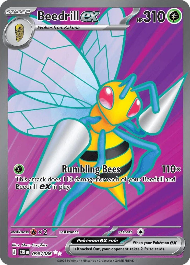 Beedrill EX - 098-086 - FULL ART