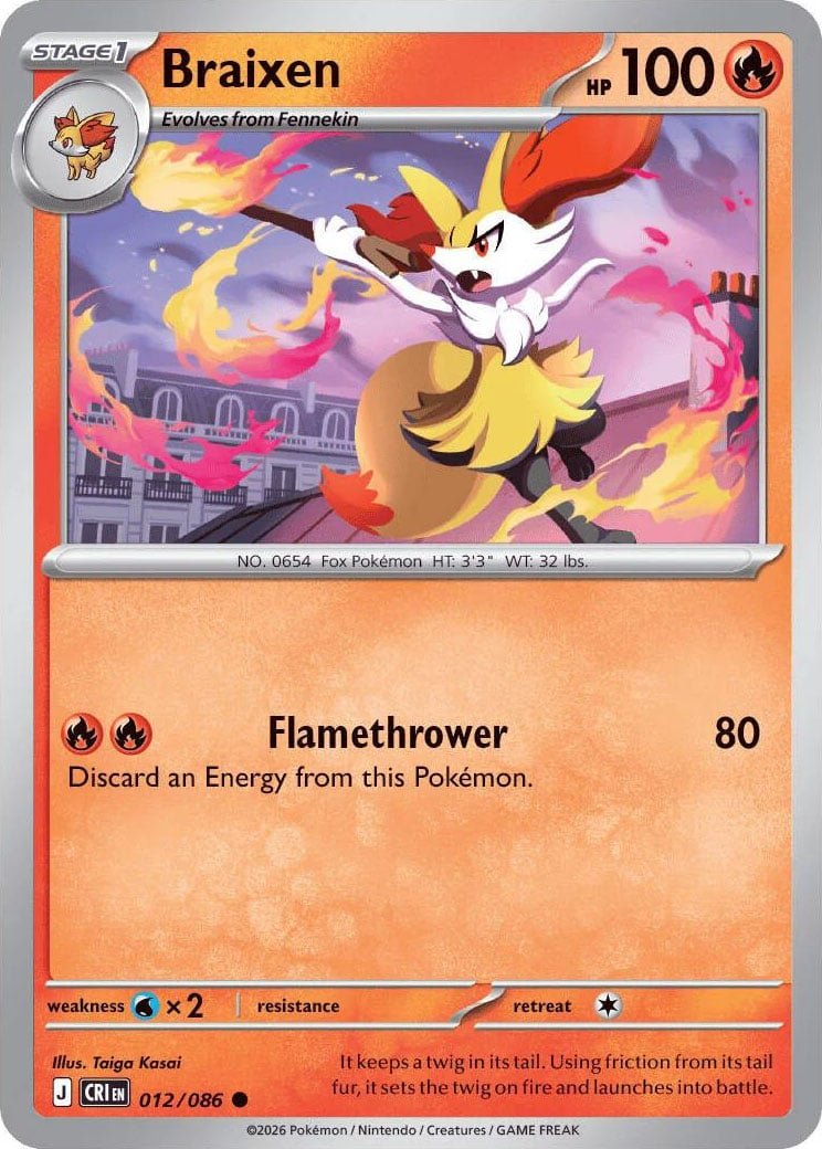 Braixen - 012-086 (RH)