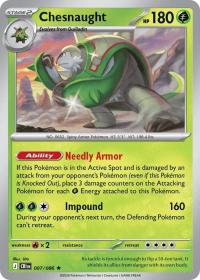 pokemon me04 chaos rising chesnaught 007 086 rh