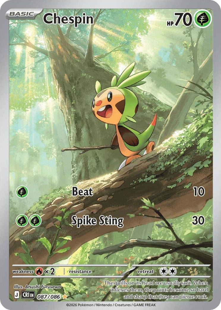 Chespin - 087-086 - Illustration Rare